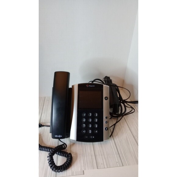 Polycom VVX 501 Business Media VOIP  Desktop Phone - Black Touch Screen - Picture 1 of 10